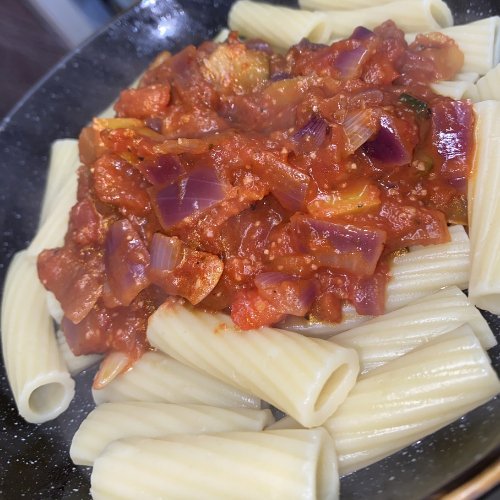 Mediterranean Vegetable Pasta | Recipes | Flamin' Fitness