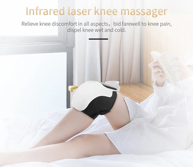 Cordless Knee Massager with Heat, Vibration & LED Display