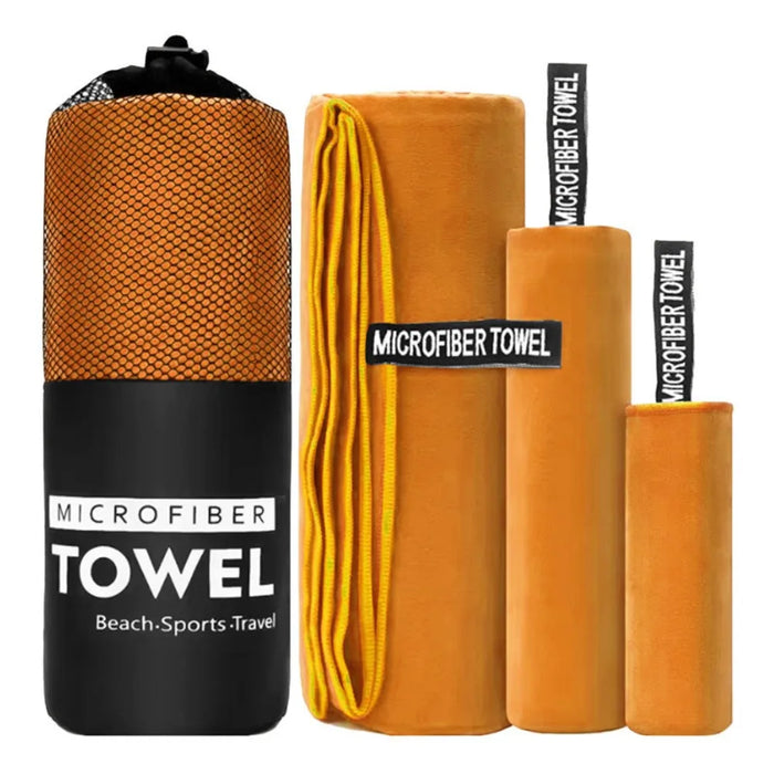 3-Piece Quick-Dry Microfiber Sports Towel Set