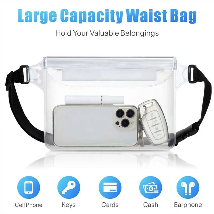 PVC Waterproof Mobile Phone Waist Bag with Adjustable Strap