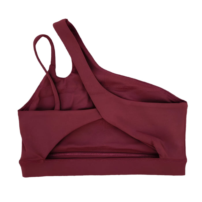 Asymmetrical Shoulder Sports Bra for Yoga and Running