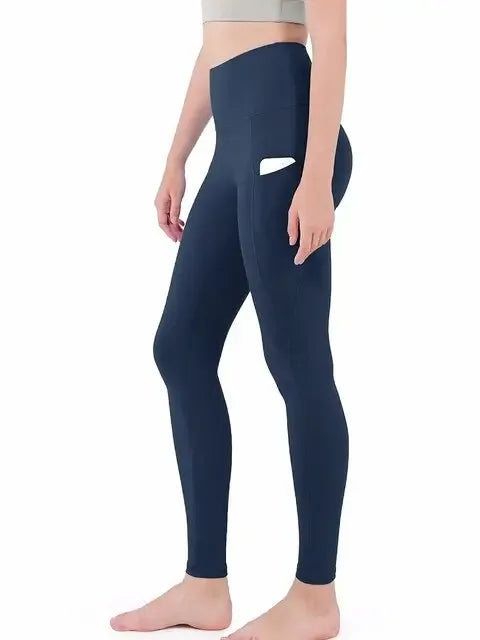 High waisted gym leggings with pocket best sale